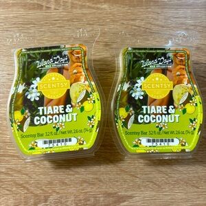 Scentsy Set of 2 Tiare & Coconut Fragrance Wax Bars New